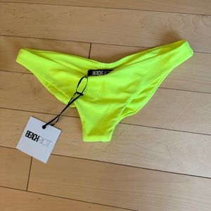 NWT Beach riot neon yellow bikini bottom